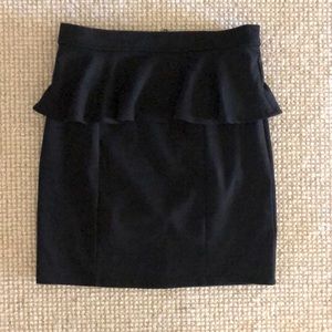 Black pencil skirt